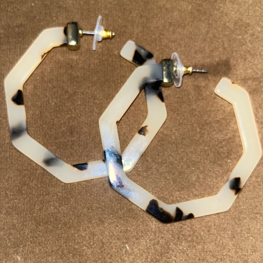 Target Tortoiseshell Hoop Earrings